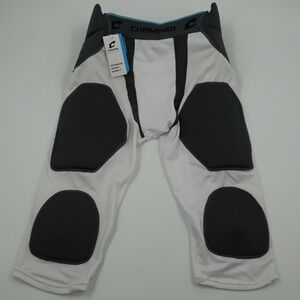 Champro Tri-Flex Padded Football Girdle White Gray Adult Large FPGU7AWL NEW